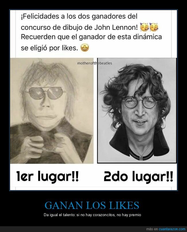 concurso,dibujo,likes,algoritmo,Lennon