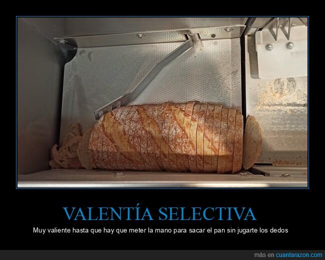 pan,cortadora,valent&iacute;a,dedos,cocina