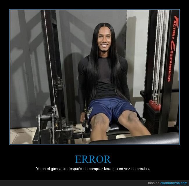 gimnasio,keratina,creatina,confusi&oacute;n,pelazo