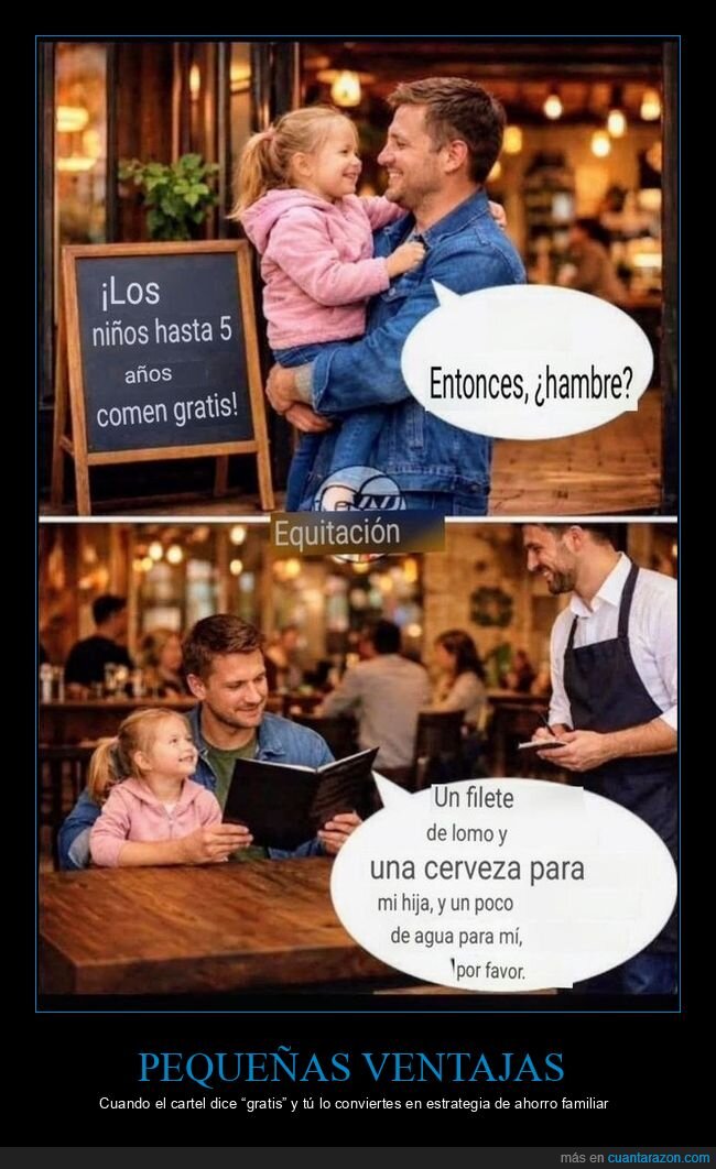 restaurante,ni&ntilde;os,gratis,cuenta,ahorro