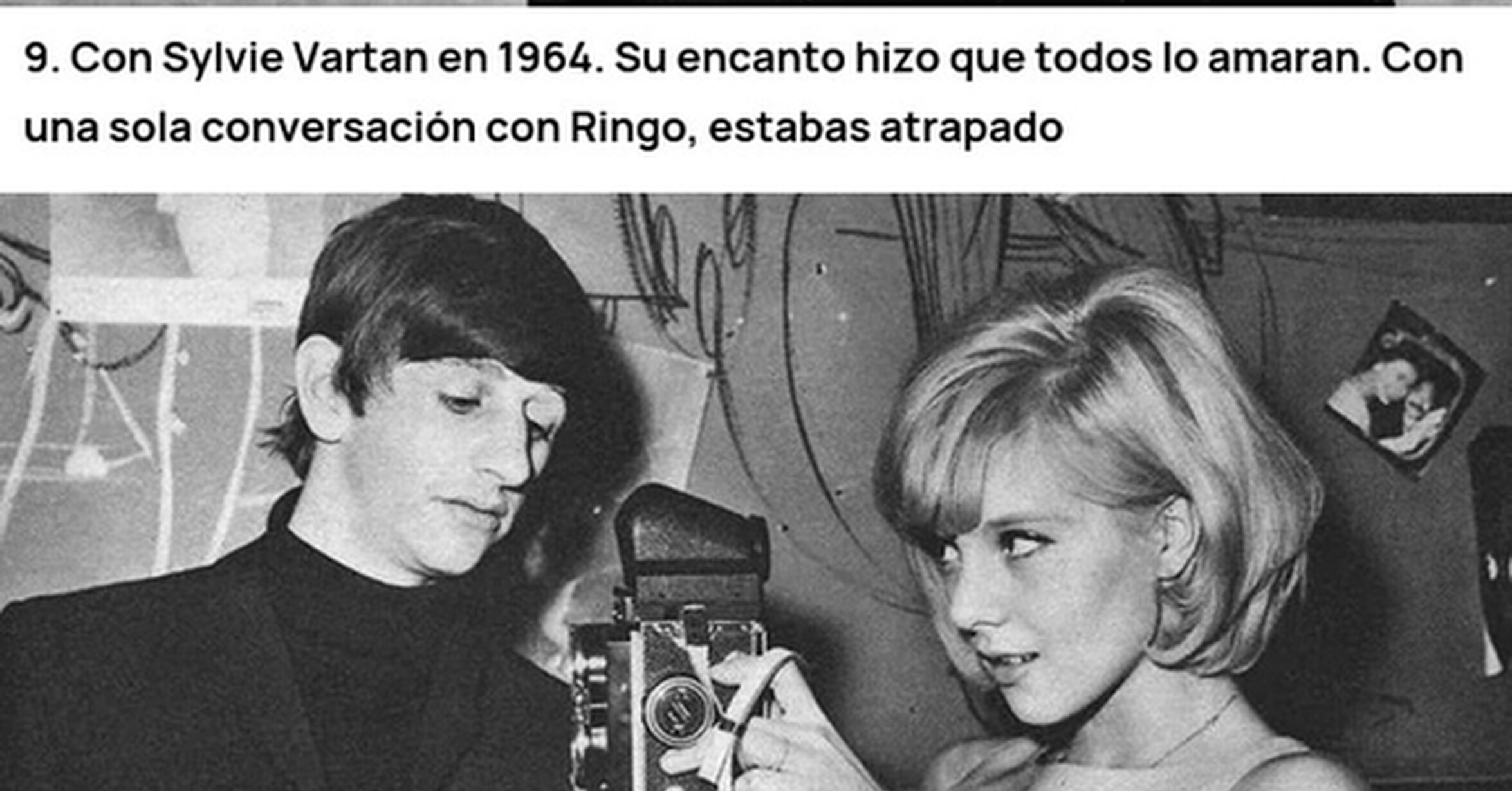 ¡Cuánta razón! / Ringo fue el mejor… en dejar que los demás pareciesen ...