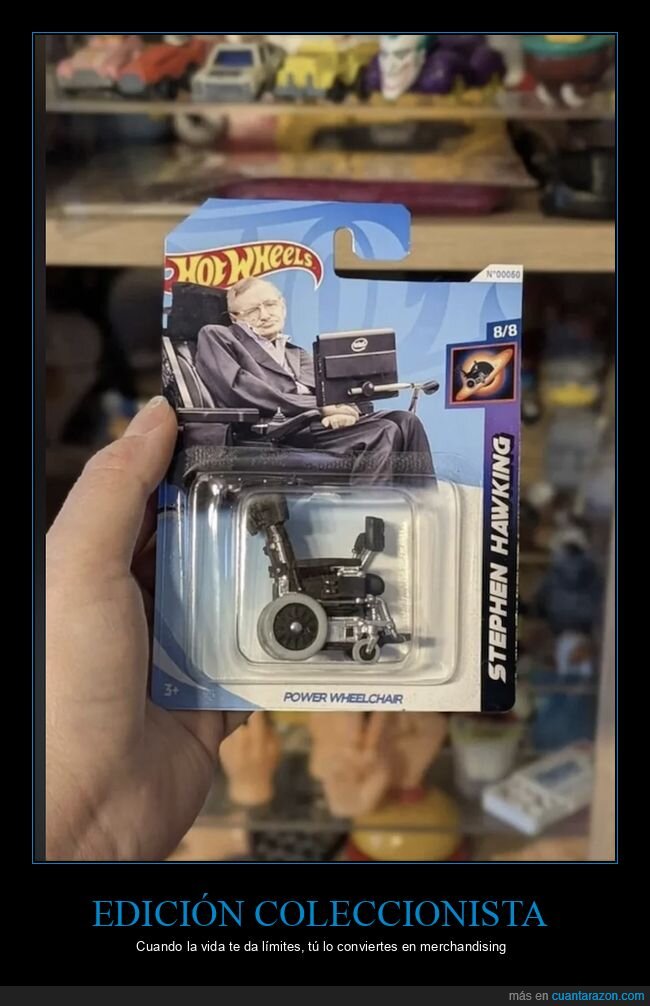 coleccionismo,juguetes,sorpresa,merchandising,absurdo,stephen hawking