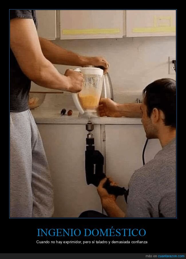 inventos,cocina,taladro,batidora,chapuza