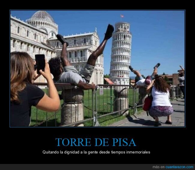 postureo,turismo,Pisa,perspectiva,caida