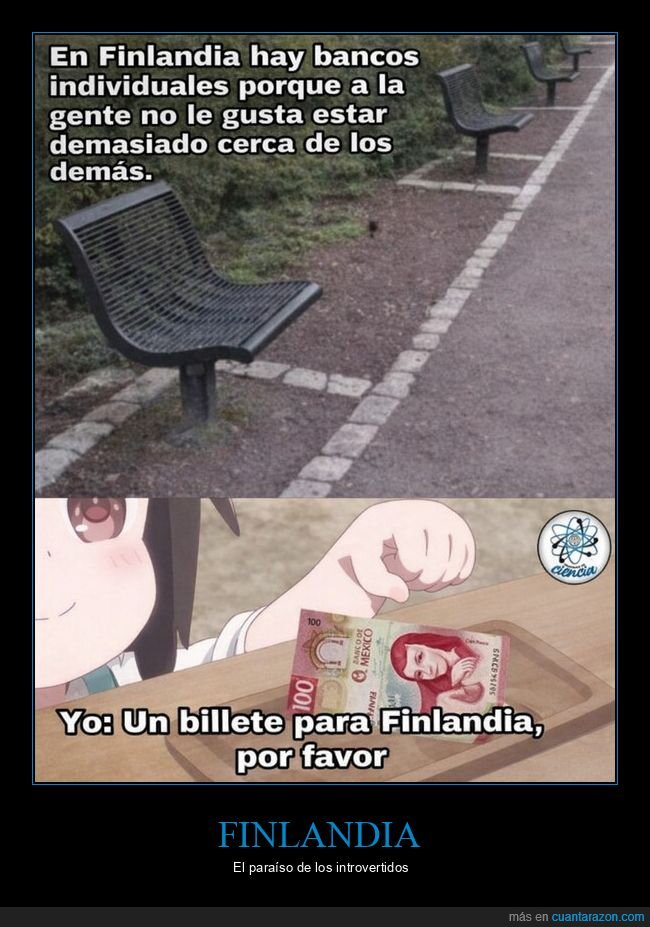 finlandia,bancas,distancia,introvertido,viaje
