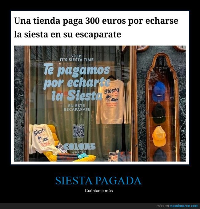 siesta,escaparate,trabajo,marketing,Madrid