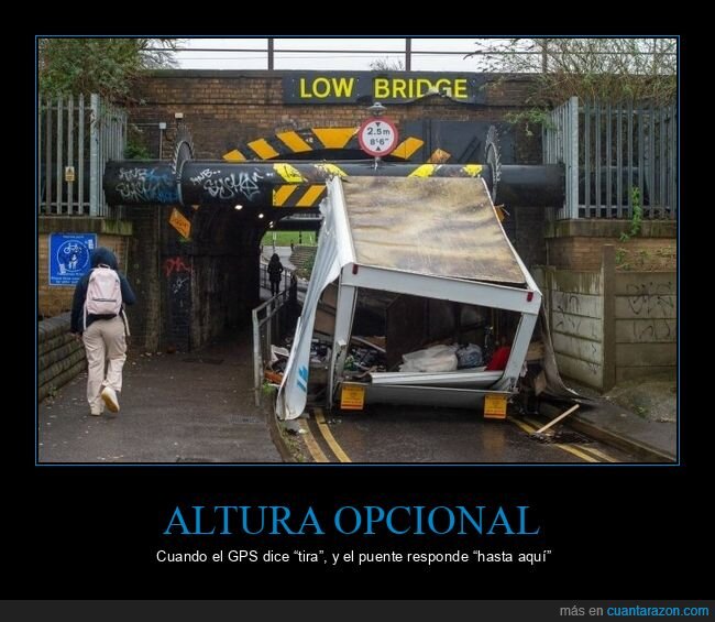 puente,camion,altura,choque,gps