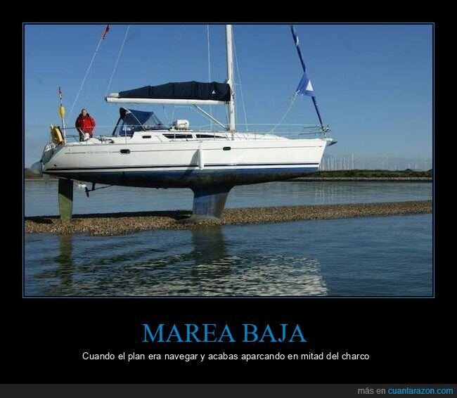 velero,marea,encallado,chapuza,weekend
