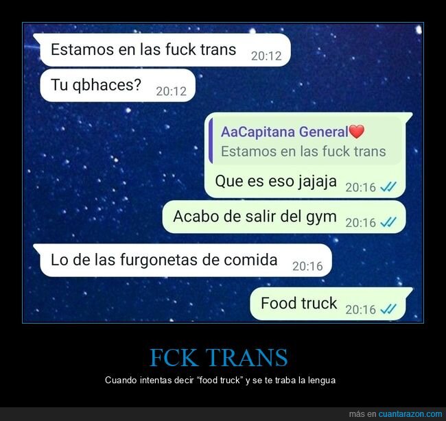 foodtruck,malentendido,chat,comida,verg&uuml;enza