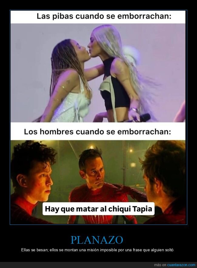 borrachera,pibas,hombres,spiderman,conspiraci&oacute;n