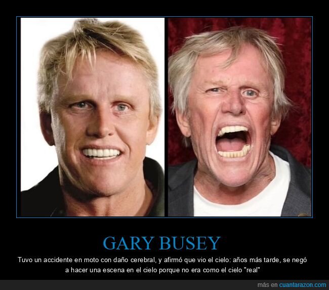 cielo,plat&oacute;,decorado,actor,queja,gary busey