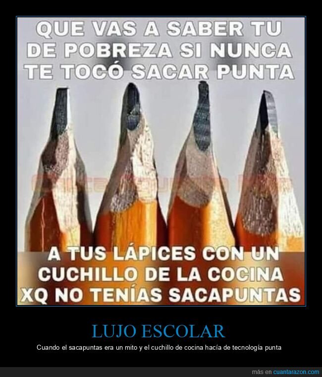 pobreza,colegio,lapices,cuchillo,nostalgia