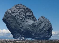 Enlace a La verdadera escala de un cometa: el cometa 67P comparado con el centro de Los Ángeles