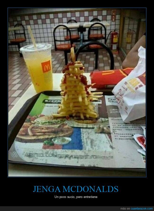 McDonalds,patatas,ketchup,torre,fastfood