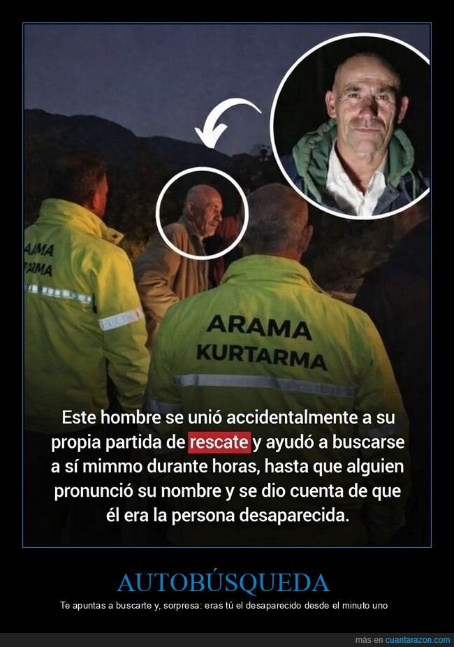 desaparecido,b&uacute;squeda,rescate,despiste,confusi&oacute;n