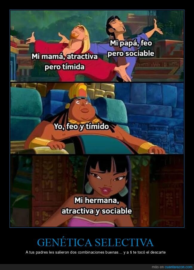 gen&eacute;tica,familia,comparaci&oacute;n,suerte,autocr&iacute;tica
