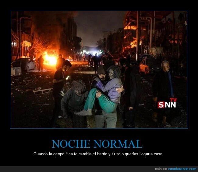 Teher&aacute;n,bombardeo,civiles,posguerra,caos