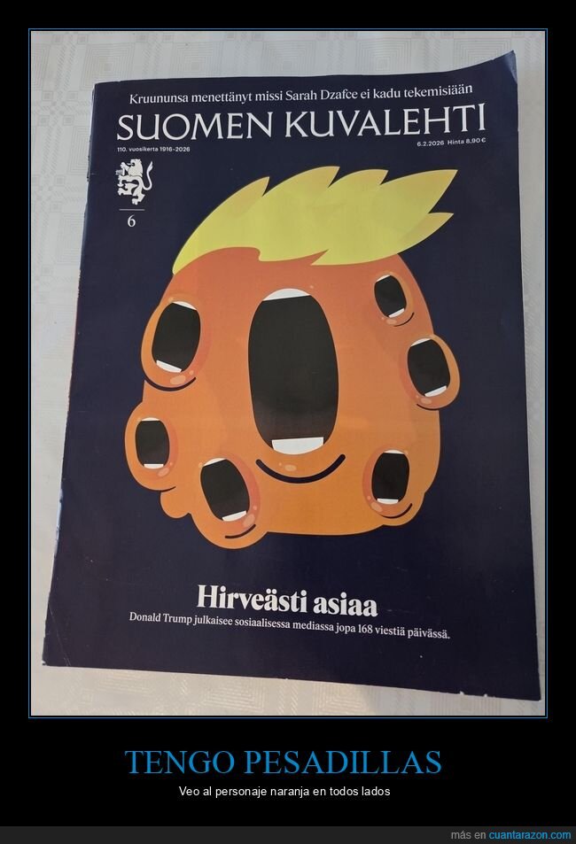 Trump,Finlandia,portada,caricatura,pol&iacute;tica