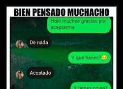 Enlace a Menuda loca haciendo cuentas fake pa pillarte