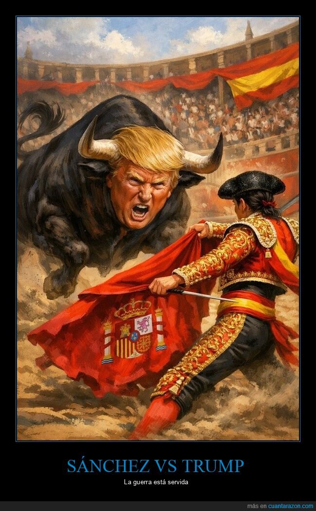 tauromaquia,torero,bandera,trump,sanchez,pedro