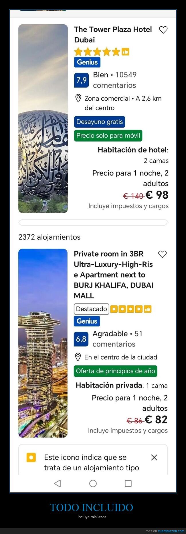Dubai,hotel,oferta,impuestos,reserva