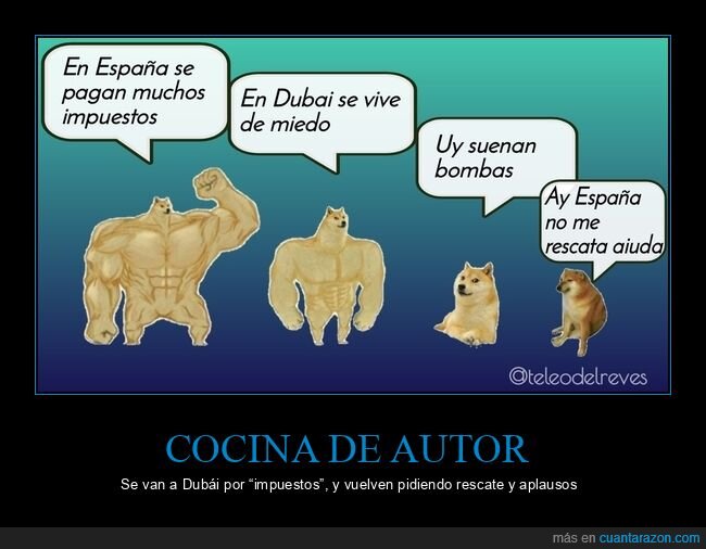 influencers,cocineros,Dubai,impuestos,rescate