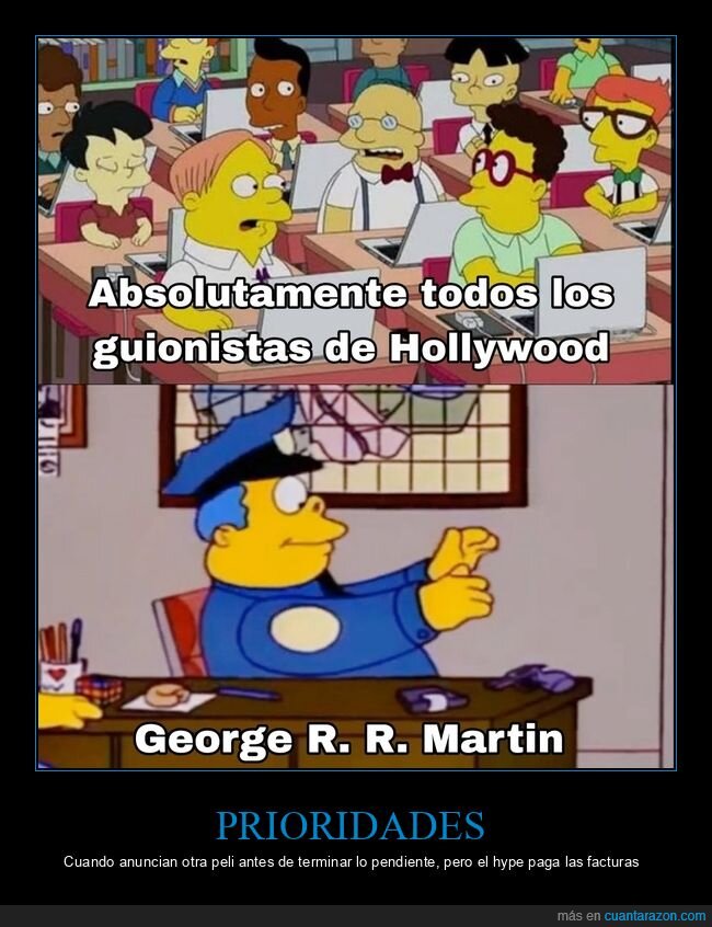 Warner,Paramount,juegodetronos,Hollywood,guionistas