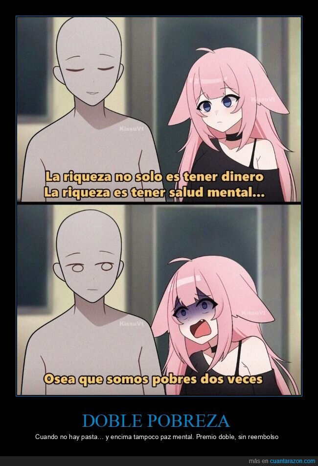 pobreza,dinero,salud,grito,anime