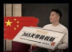 Enlace a Yo en la cena de empresa pidiendo un año de vacaciones pagadas, por si cuela