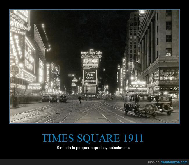 TimesSquare,1911,neones,publicidad,nostalgia