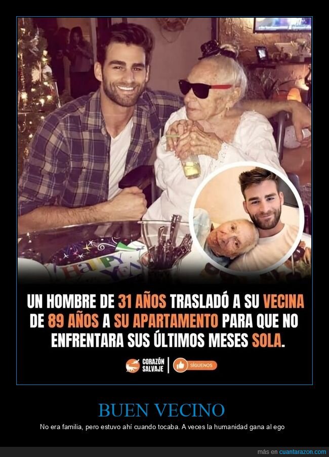 vecindad,solidaridad,anciana,convivencia,bondad