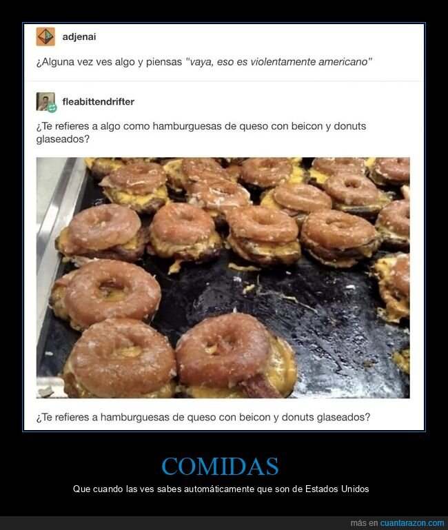 donut,hamburguesa,bacon,exceso,desayuno