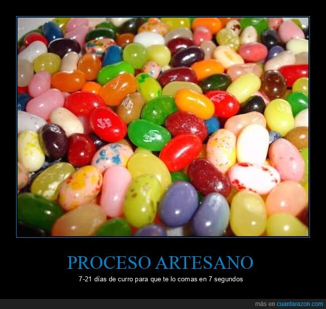 gominolas,jellybeans,az&uacute;car,f&aacute;brica,paciencia