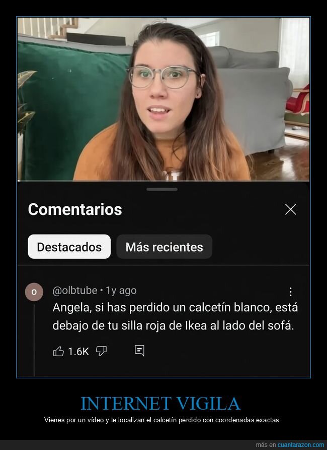 youtube,comentarios,calcetin,ikea,geolocalizacion
