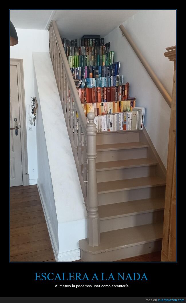 escalera,estanteria,libros,arquitectura,absurdo