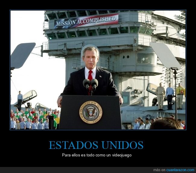 george bush,pol&iacute;tica,guerra,discurso,propaganda,promesa