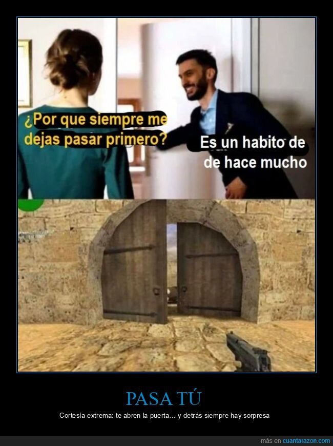 cortes&iacute;a,puerta,trampa,disparo,videojuego