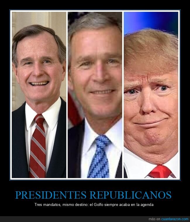 republicanos,presidentes,Golfo,guerra,pol&iacute;tica
