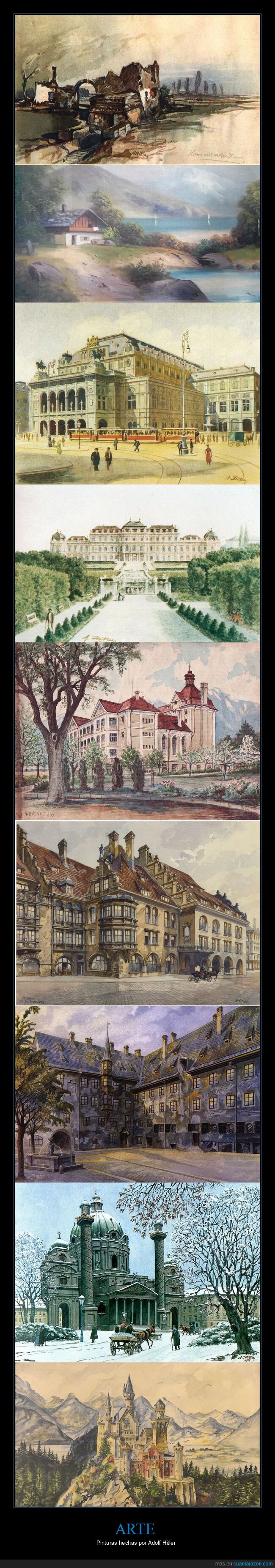 pintura,Hitler,arte,pol&iacute;tica