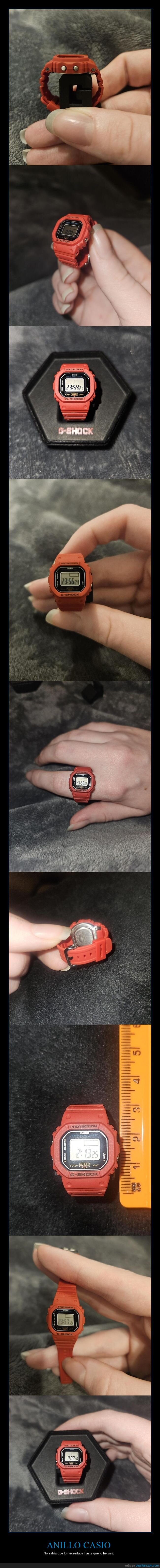 casio,reloj,anillo,miniatura,compras