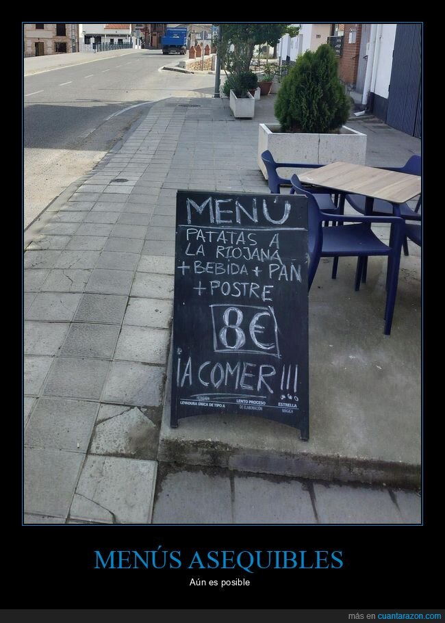 menu,terraza,pizarra,patatas,precio,toledo