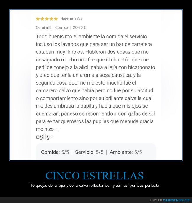 rese&ntilde;a,restaurante,estrellas,calva,lej&iacute;a