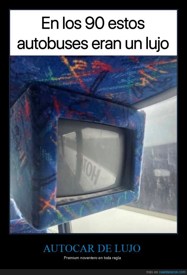 autob&uacute;s,noventa,nostalgia,lujo,televisor