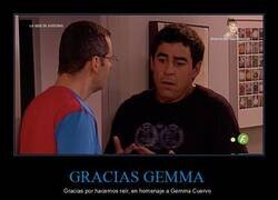 Enlace a FDF emitió ayer LQSA con una mosca homenaje a Gemma Cuervo que decía 