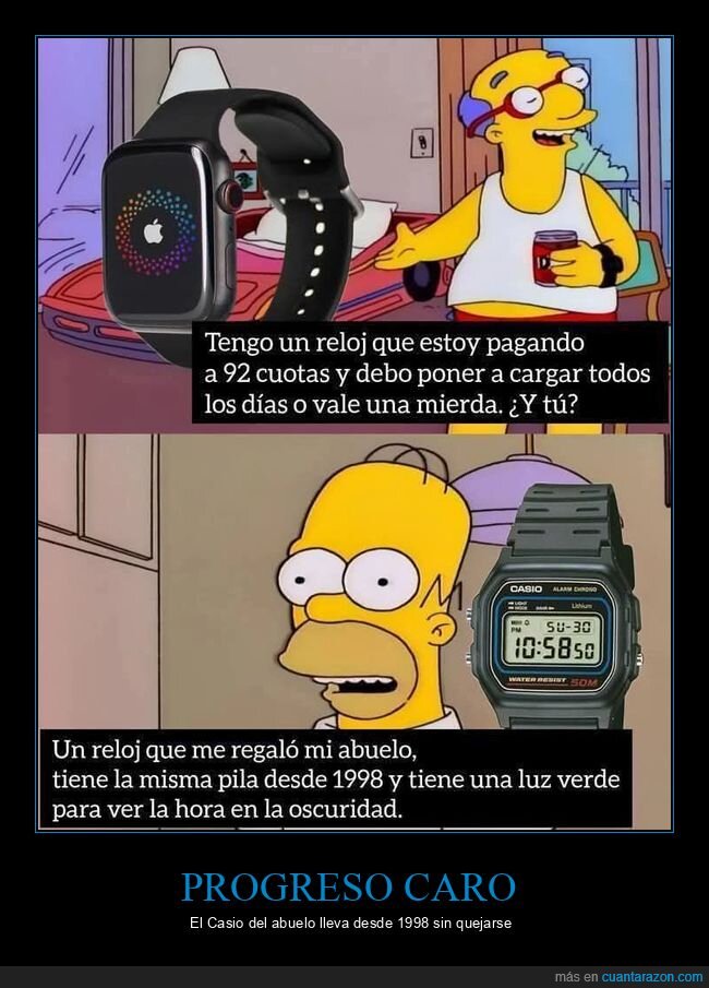 reloj,cuotas,Casio,Apple,abuelo