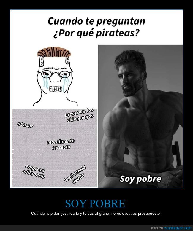 pirater&iacute;a,videojuegos,pobreza,presupuesto,excusa