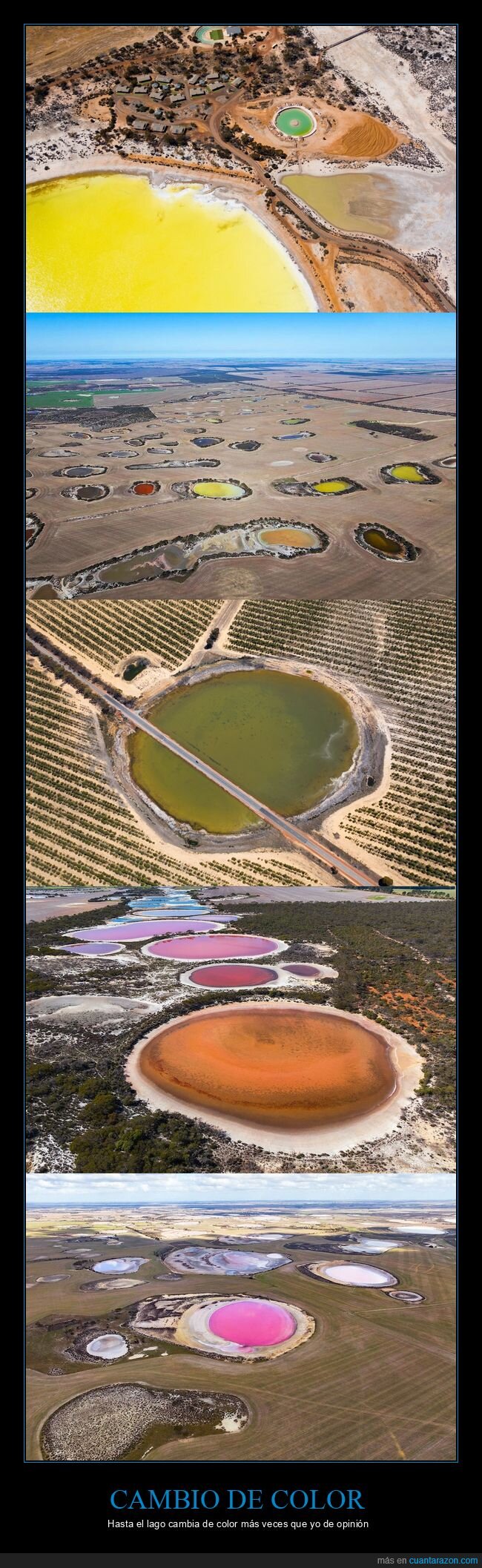 Australia,salinas,colores,Wheatbelt,paisaje