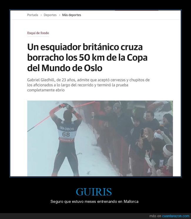 esqui,oslo,mundial,borracho