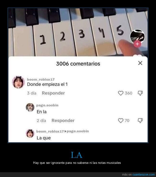 comentarios,piano,teclas,confusion,numeros