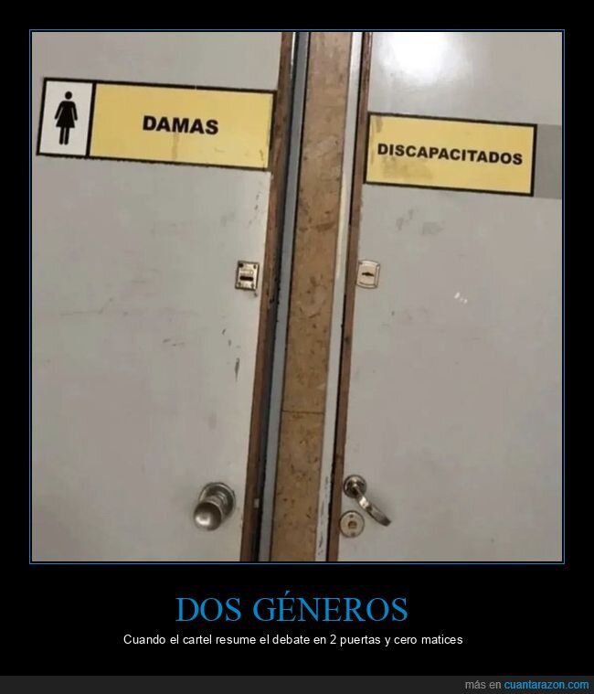 ba&ntilde;os,cartel,g&eacute;nero,debate,absurdo